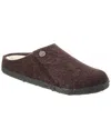 Birkenstock Zermatt Narrow Wool Felt Slipper In Brown