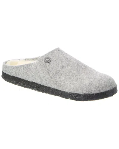 Birkenstock Zermatt Narrow Wool Felt Slipper In Gray
