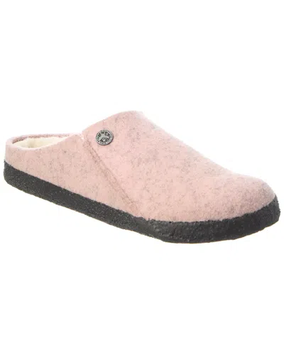 Birkenstock Zermatt Narrow Wool Felt Slipper In Pink