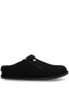 Birkenstock Zermatt Premium Suede Slippers In Black