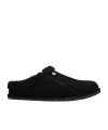 Birkenstock Zermatt Premium Suede Slippers In Black