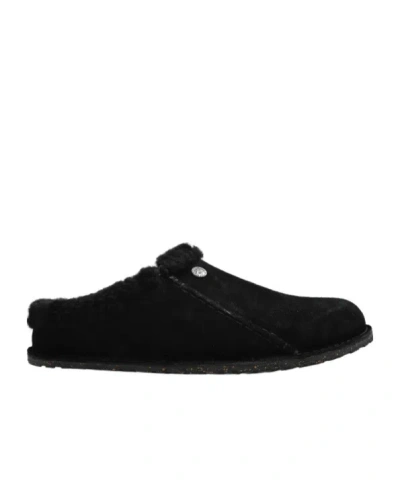 Birkenstock Zermatt Premium Suede Slippers In Black