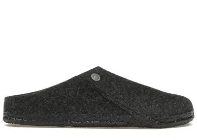 Pre-owned Birkenstock Zermatt Shearling Clog Wool Felt Sneakers In Anthracite