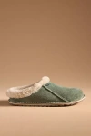 Birkenstock Zermatt Shearling Clogs In Green