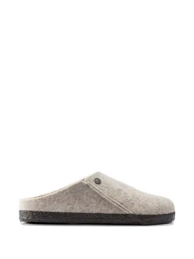 Birkenstock Zermatt Shearling Felt Slippers In Neutral