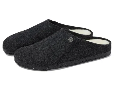 Birkenstock Zermatt Shearling Slipper Clog (unisex) Shoes Anthracite Wool/shearling: Eu 36 (us Women's 5-5.5) Na In Black