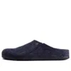 Birkenstock Zermatt Shearling Wool Felt Narrow Fit 'dark Blue'