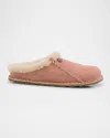 Birkenstock Zermatt Narrow Leather Slipper In Pink Clay