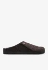 Birkenstock Zermatt Wool And Shearling Slippers In Black