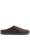 Birkenstock Zermatt Narrow Wool Felt Slipper In Braun