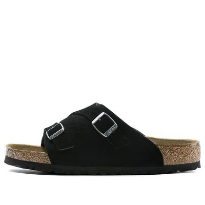 Birkenstock Zrich Soft Footbed Suede Leather Sandals 'black'
