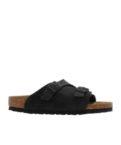 Birkenstock Zurich Bs Round Head Slippers In Black