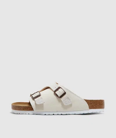 Birkenstock Zurich Canvas Sandal In Eggshell