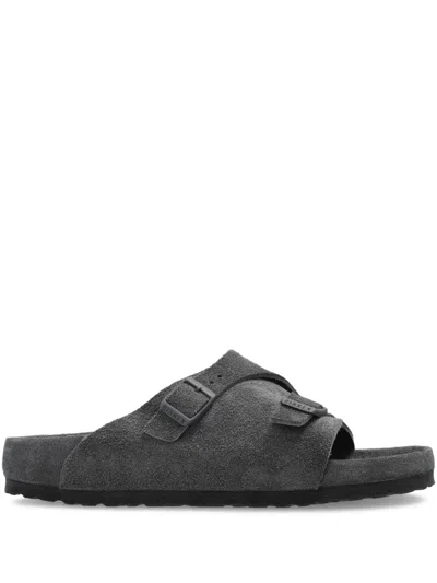 BIRKENSTOCK ZÜRICH DOUBLE-BUCKLE SLIDE SANDALS