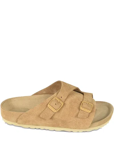 BIRKENSTOCK ZURICH DOUBLE-BUCKLE SUEDE SANDALS