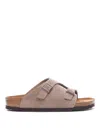 Birkenstock Zürich Buckled 20mm Sandals In Beige