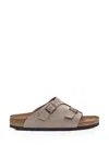Birkenstock Zurich Buckled Slip-on Sandals In Beige