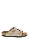 Birkenstock Zurich Double-strap Leather Slides
