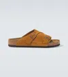 Birkenstock Zürich Suede Mules In Mink