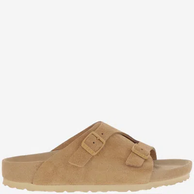 Birkenstock Zurich Suede Sandals In Beige