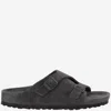Birkenstock Zurich Suede Slides In Grigio Antracite