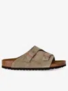 Birkenstock Zürich Suede Flat Sandals In Taupe