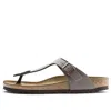 Birkenstock Gizeh Birko Flor Birkibuc 'stone' In Gray