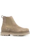 Birkenstock Stalon Ii Womens Leather Water Repellent Chelsea Boots In Beige