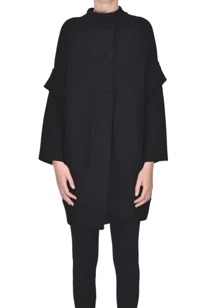 Biroyal Wool Knit Double-breasted Coat