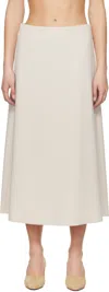 Birrot Beige Lay2 A Midi Skirt In Bone