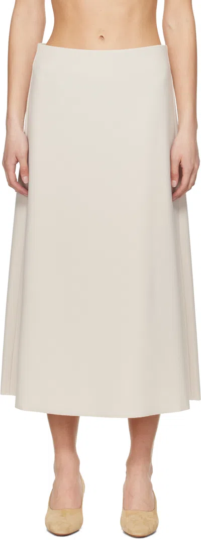 Birrot Beige Lay2 A Midi Skirt In Bone