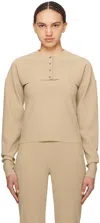 Birrot Beige Lay2 Cardigan In Peanut