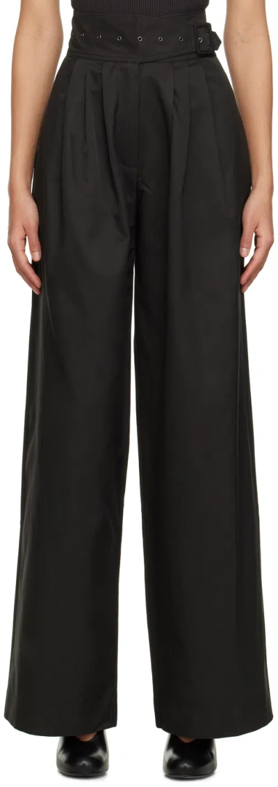 Birrot Black Mool Trousers In Anthracite