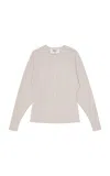 Birrot Bonded Crepe Cardigan In Ivory