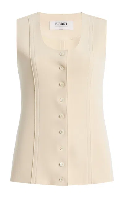 Birrot Eclusive Lay3 Fitted Crepe Vest In Pink