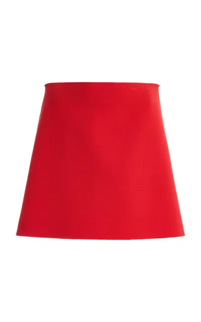 Birrot Exclusive Lay3 Cotton-blend Mini Skirt In Red