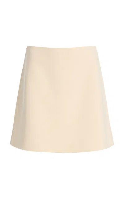 Birrot Exclusive Lay3 Crepe Mini Skirt In Neutral