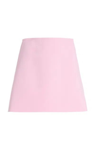 Birrot Exclusive Lay3 Crepe Mini Skirt In Pink