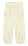 Birrot Gathered Trousers In White