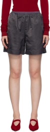 Birrot Gray Love Shorts In Anthracite