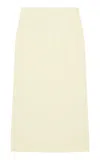 Birrot High Waist Maxi Skirt In White