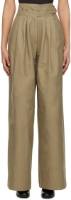 Birrot Khaki Mool Tousers In Khaki