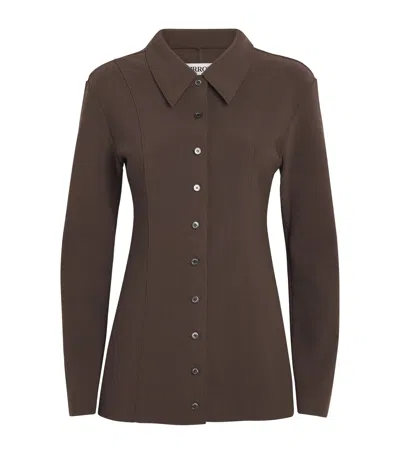 Birrot Lay 2 Fitted Shirt In Brown
