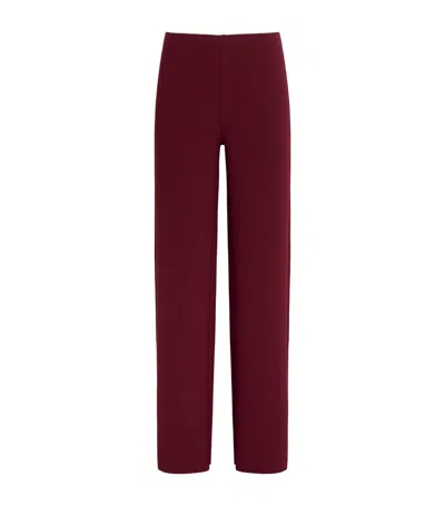 Birrot Lay 2 Straight Trousers In Burgundy