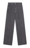 Birrot Mid-rise Denim Straight-leg Pants In Blue