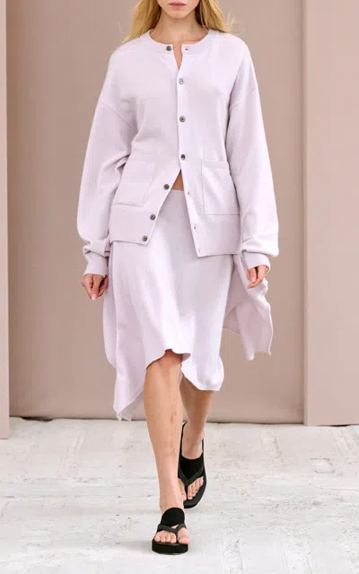 Birrot Modular Cashmere Cape In White
