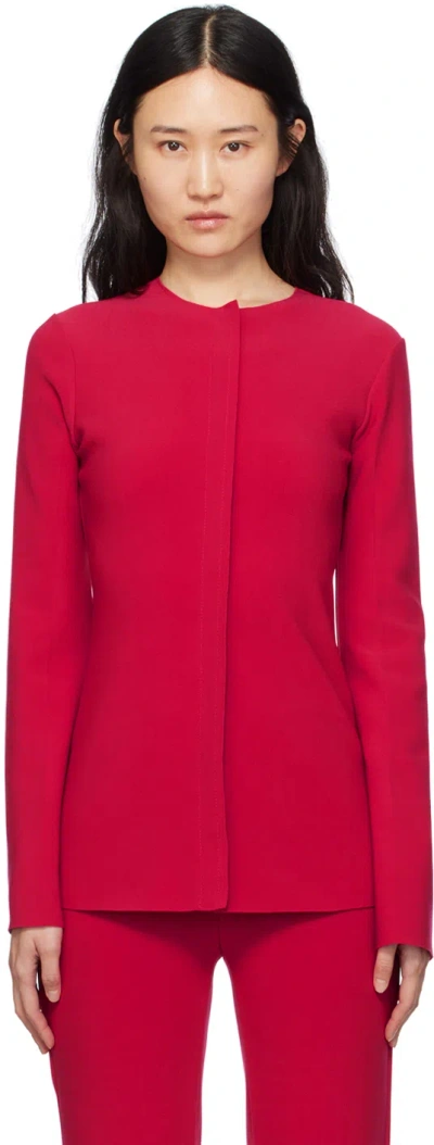 Birrot Pink Lay2 Blouse In Berry