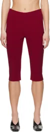 Birrot Red Lay2 Biker Shorts In Ruby