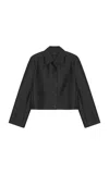 Birrot Silk-wool Jacket In Dark Grey