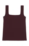Birrot Sleeveless Top In Burgundy